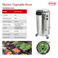 Essoreuse à salade 28L en acier inoxydable, sécheuse à légumes pour cantines, hôtels et restaurants, déshydrateur à salade