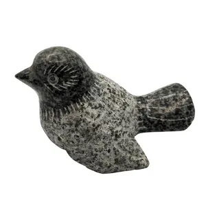 New Lovely Natural Granite Small Bird Stone Carving And Dove TO RI Stone Sculpture Statue Garden Decorate Product High 7.5cm