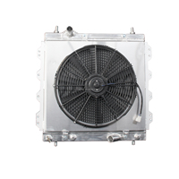 Radiateur de refroidissement entièrement en aluminium avec cache de ventilateur pour Chrysler PT Cruiser 2.4L L4 2429cc 148ci à aspiration naturelle 2001-2010