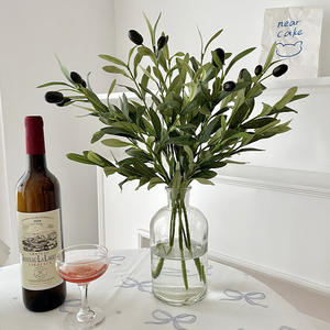 SiRui, tiges d'<span class=keywords><strong>olivier</strong></span> artificielles à 4 fourches de 18 pouces, 4 fruits, résistantes aux UV, écologiques, durables, légères, de haute qualité, naturelles - Product Image 3