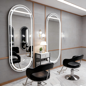 Specchio da Parete Illuminato per Salone di Parrucchiere con Pulsanti Touch - Product Image 3