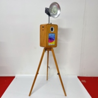 Machine photobooth, cabine photo, photomaton en bois pliable pour mariages, fêtes et événements