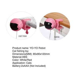 Jouet interactif intelligent électrique populaire pour chat, robot automatique d'entraînement IQ, jouet de jeu <span class=keywords><strong>Yoyo</strong></span>, jouet de pêche pour chat d'intérieur - Product Image 4
