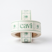 Ruban adhésif en papier kraft imprimé personnalisé en petites séries, ruban d'emballage biodégradable auto-adhésif résistant avec logo
