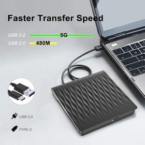 Hot Verkopen Usb 3.0 Type-C Draagbare Externe <span class=keywords><strong>Cd</strong></span>/Dvd ± Rw VCD-ROM Brander Rewriter High-Speed <span class=keywords><strong>Cd</strong></span>/Dvd-Speler Voor Laptop Desktop Thuisgebruik - Product Image 5