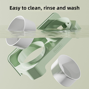 Eğik Çift Evcil Hayvan Mama Kabı Devrilmez Kedi Mama ve Su Kabı Köpekler ve Kediler için Boyun Koruyucu Besleme Kabı - Product Image 5