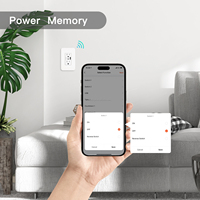 SLS WiFi prise de courant intelligente 125 * 80mm15A US Type USB Type C prise de contrôle indépendante App prise murale télécommandée