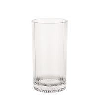 Gobelet en plastique à rayures en polycarbonate SAN Tritan acrylique verre strié gobelet à cola