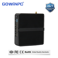 Ordinateur NVR compact sans ventilateur Intel Bay Trail N2840 J1800 J1900 DDR3L mSATA SATA HDMI VGA pour l'enregistrement CCTV