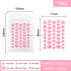 Parches para Granos de Estrellas de Colores, Parches Hidrocoloides para Acné Facial, Adorables Cubiertas para <span class=keywords><strong>Espinillas</strong></span> en Forma de Estrella, Pegatinas de Colores para Manchas con Árbol de Té - Product Image 4
