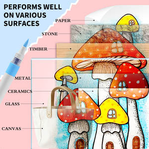 Marqueurs de <span class=keywords><strong>peinture</strong></span> acrylique à encre directe 162 couleurs spécialement conçus pour les étudiants en <span class=keywords><strong>peinture</strong></span> d'art <span class=keywords><strong>et</strong></span> de gribouillage des enfants avec des pointes souples - Product Image 2
