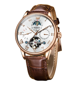 OLEVS 7009 nouvelle montre mécanique <span class=keywords><strong>Moonswatch</strong></span> pour hommes étanche automatique homme horloge à main calendrier mode affaires montres pour hommes - Product Image 2