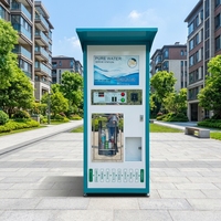 Distributeur d'eau RO commercial en libre-service, station d'eau pure avec paiement par QR code et carte IC pour les espaces publics et les communautés