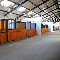 Estructura de acero prefabricada Granero de caballos y establos de caballos de marco de acero para la venta como refugio de caballos