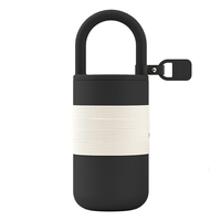 Bouteille isotherme de voyage en acier inoxydable à double paroi de 400 ml, durable, avec logo personnalisé et poignée large, directement de l'usine