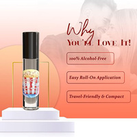 Huile de parfum en roll-on Popcorn Cotton Candy la plus vendue pour femme, format poche 0,34 fl oz, prête pour le transport aérien (TSA), coffret cadeau