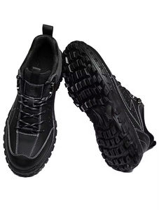 Chaussures de sécurité unisexes à lacets, résistantes aux perforations, antidérapantes, confortables, épaisses, résistantes à l'usure, respirantes, avec embout composite - Product Image 2