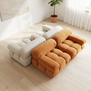 <span class=keywords><strong>Canapé</strong></span> modulaire Mario Bellini Ensemble de luxe <span class=keywords><strong>Canapé</strong></span> sectionnel confortable <span class=keywords><strong>Canapé</strong></span> de salon Design personnalisable <span class=keywords><strong>Canapé</strong></span> combiné pouf - Product Image 1