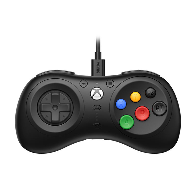 8Bitdo M30 Wired Controller for XSX/XSS/ One/Windows Gamepad with 6-Button Joystick and Vibration Motor