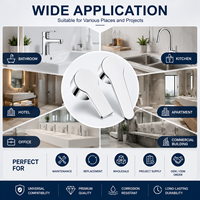 Robinet à poignée unique à installation facile, compatible 35mm 40mm, pour toilettes, salle de bain, cuisine, douche, pièce de rechange, vente en gros