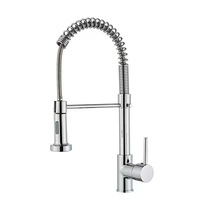 Robinet de cuisine extractible à ressort GEASAM en acier inoxydable, à monobloc, cartouche céramique, pour distributeurs