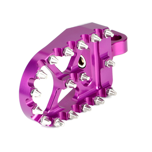 Clavija de pie morada personalizada giratoria de 360 grados MX clavijas de pie moradas estilo <span class=keywords><strong>Chopper</strong></span> Bobber para Harley Dyna Fatboy Sportster Iron <span class=keywords><strong>883</strong></span> - Product Image 6