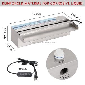 <span class=keywords><strong>PONDO</strong></span> 316สแตนเลสสตีล Spillway เกลือน้ำทนต่อการกัดกร่อนน้ำพุน้ำตกสระว่ายน้ำได้รับการออกแบบ (12นิ้ว) - Product Image 3