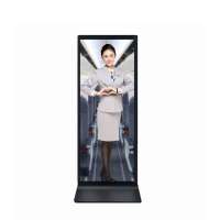 OEM ODM Pantalla Digital de Señalización de 43 Pulgadas con Soporte de Pie, Pantalla LCD HD con WIFI, Kiosco de Publicidad Comercial para Tiendas Minoristas