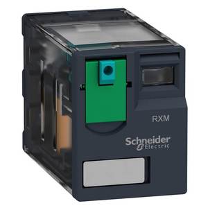 General Purpose 24 V RXM Series Miniature Plug-in 2 C/O <b>Relay</b> with 12 a Thermal Current and Lockable Test Button - Product Image 2
