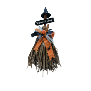 <span class=keywords><strong>Halloween</strong></span> KTV Store Articles de décoration de la maternelle: Couronne de sorcière épouvantail citrouille épouvantail balai décorations suspendues - Product Image 5