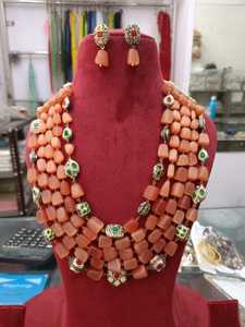 Hermoso conjunto de collar de compromiso indio graduado Kundan collar joyería damas de honor regalo Art Deco collar joyería mujer regalo - Product Image 5