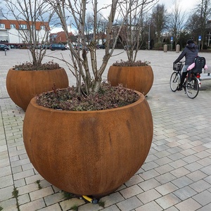 Rusty corten maceta decoración de jardín maceta/Corten Steel Rusty Planter - Product Image 4