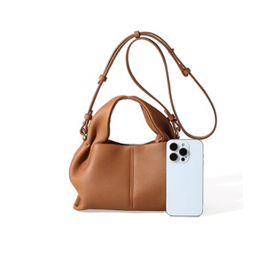 Sac à bandoulière fourre-tout en cuir véritable pour femme, à fermeture éclair et fermoir magnétique, modèle <span class=keywords><strong>POLENE</strong></span> souple, le plus vendu - Product Image 1