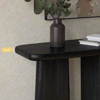 Table d'entrée en bois massif de luxe moderne, table console créative pour salon, style Wabi Sabi, meubles de couloir, décoration intérieure
