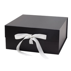 Caja Magnética de Cartón Ecológica, Rígida, Blanca y Rosa, para Regalos, Velas y Bodas, con Cinta, a Bajo Precio - Product Image 3