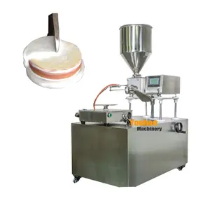 automatic equipment cake scraper smoother machine frosting cream butter icing production line small