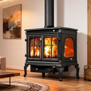 Stufe <span class=keywords><strong>a</strong></span> <span class=keywords><strong>legna</strong></span> indipendenti, Stufe <span class=keywords><strong>a</strong></span> <span class=keywords><strong>legna</strong></span> in <span class=keywords><strong>ghisa</strong></span>, Alta efficienza, Adatte per case, case vacanza e hotel - Product Image 1