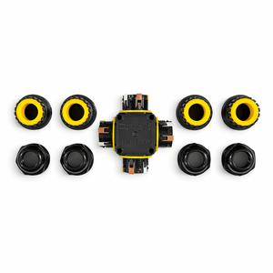Conector Impermeable IP68 de 4 Vías con Bloque de Terminales de Conexión Rápida sin Tornillos de 2-5 Pines, Certificado ENEC CE para Conexión de Energía en Exteriores - Product Image 3