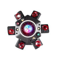 Lampu Moving Head LED RGBW 120W 25 Saluran Kontrol Suara Strobo UV untuk Taman Hiburan, DJ, Pesta, dan Klub