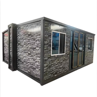 Maison mobile préfabriquée modulaire extensible de 20 pieds, 3 chambres, prête à l'emploi, avec salle de bain, cuisine et design moderne.