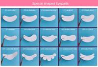 Patchs hydrogel personnalisés avec logo, marque privée, ultra-blancs, sans peluches, pour extensions de cils, coussinets sous les yeux