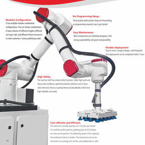 Robot Apilador Automático para Cajas Pesadas, Máquina Paletizadora para Envasado de Alimentos y Bebidas, PLC Industrial Colaborativo - Product Image 3