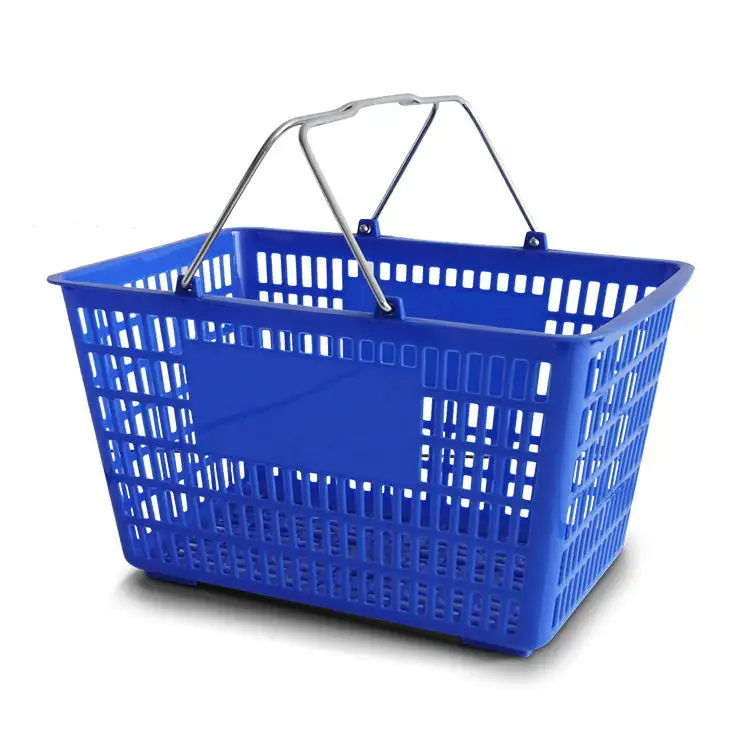 Cesta de plástico para compras, equipamento de cesta de plástico para uso em 30 l de capacidade rz