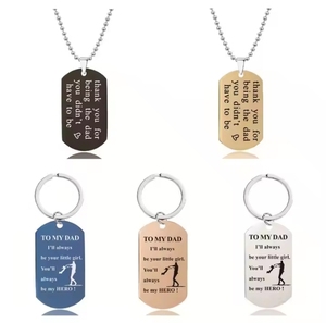 Custom Promotional Keychain Stainless Steel Metal <b>Key</b> Chains Car Keyring with logo - Product Image 4