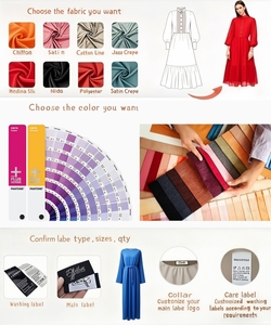 <span class=keywords><strong>Robe</strong></span> en mousseline de soie à imprimé chic bohème, col en V, manches <span class=keywords><strong>mi</strong></span>-longues, volants, taille naturelle, dos nu avec lacets, pour l'été - Product Image 6