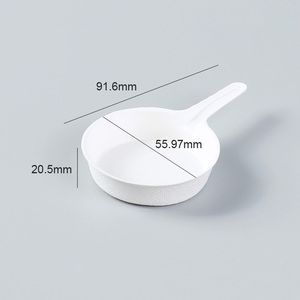Mini Plato Poco Profundo para Salsas, Ensaladas, Compostable, <span class=keywords><strong>de</strong></span> Bagazo, Plato Pequeño, Platillo, Tazón, para Fiestas, <span class=keywords><strong>de</strong></span> <span class=keywords><strong>Caña</strong></span> <span class=keywords><strong>de</strong></span> Azúcar, Mini Vajilla - Product Image 6
