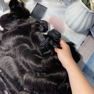 12a Nguyên Việt Nam cambodian cơ thể nguyên lượn sóng tự nhiên sóng Việt Nam tóc con người chưa qua chế biến bó bán buôn các nhà cung cấp - Product Image 4