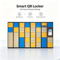 Casier à colis intelligent sans écran tactile, armoire de livraison de colis en libre-service avec code QR pour appartements communautaires intérieurs et extérieurs