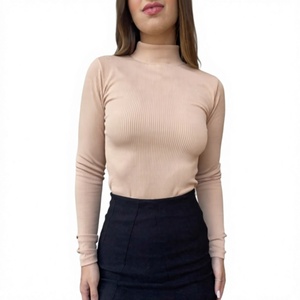 Suéter de Punto de Alta Calidad para Mujer, Invierno 2026, Cuello Redondo, Grosor Estándar, Manga Larga, 100% Algodón, Logotipo Frontal, Estilo Casual - Product Image 3