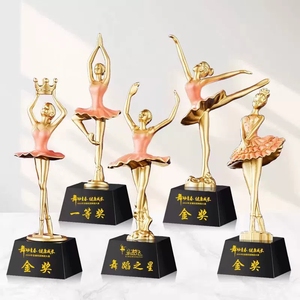 Trofeo <span class=keywords><strong>de</strong></span> Resina Bicolor Chapado en Oro DEMO, Trofeo <span class=keywords><strong>de</strong></span> Resina en Forma <span class=keywords><strong>de</strong></span> <span class=keywords><strong>Ballet</strong></span> Negro Dorado/Dorado Rosado, Trofeo para Ganadores <span class=keywords><strong>de</strong></span> Competiciones <span class=keywords><strong>de</strong></span> <span class=keywords><strong>Ballet</strong></span> - Product Image 2